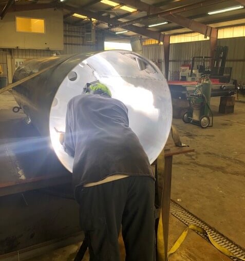 Fuel tank repair aluminum welding