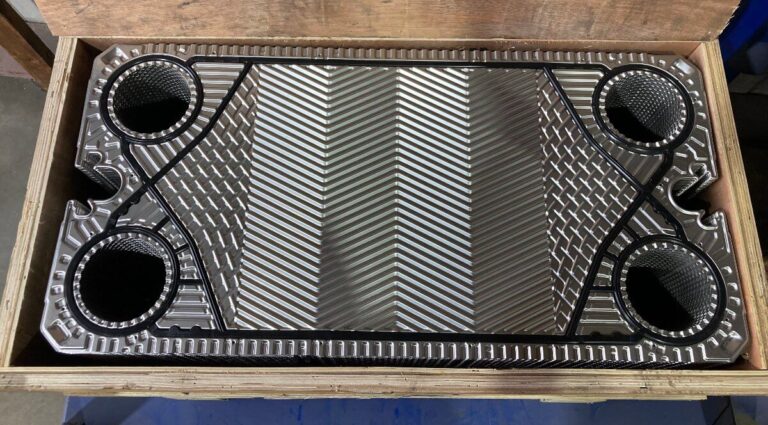 Plate heat exchanger plates cleaned